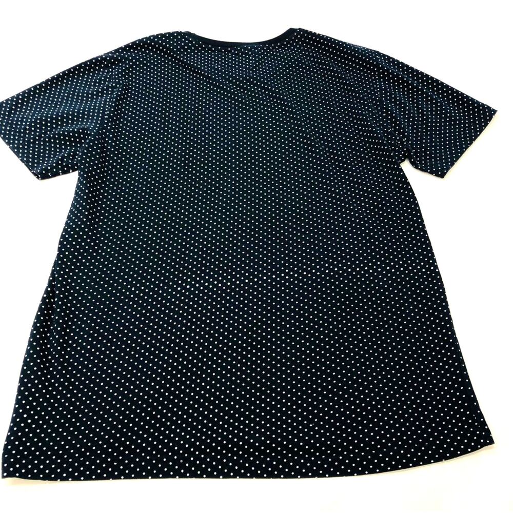 Men’s Denim & Flower Navy White Polka Dot Short Sleeve T Shirt - Picture 10 of 16